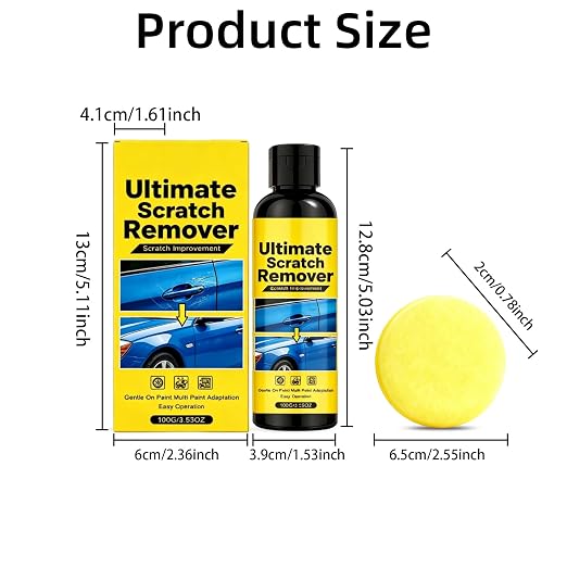 Car Scratch Remover, Quick Fix Removal Paste for Deep Scratches, All Paint Colors Polishing Kit, 100g/3.53oz (2 Set)