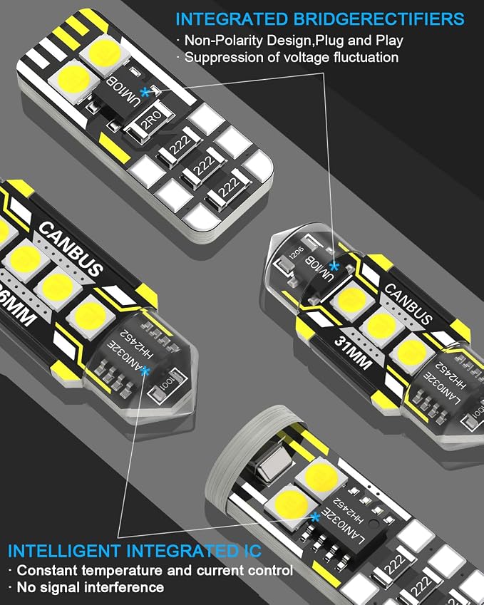 19 Pieces Interior LED Light Kit + Back Up Bulb Reverse Lights Replacement for Jeep Grand Cherokee WK2 2011-2021 White LED Backup Light + Interior Bulb Package, Install Tool