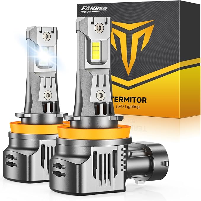 Termitor 2026 H11/H8/H9 Fog Light Bulbs, πππ,πππππ DualβSided HighβFocus CSP Chips, Canbus Ready, Superior Heat Dissipation, 100,000Hrs Driving Lifespan, IP68 Waterproof, 2 Pack