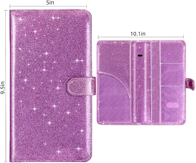 Car Registration and Insurance Card Holder, Document Holder for Cards, Driver Vehicle License Document Glove Box Compartment Organizer, Car Essentials For Women