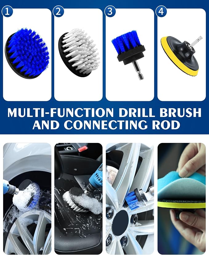 Car Cleaning Kit:40 Pcs Interior Windshield and Window Cleaner Detailing Set;Wheel & Tire Brush;Car Wash Mitt;Cleaning Bucket;Total Care Supplies;Towels;Automotive Tools
