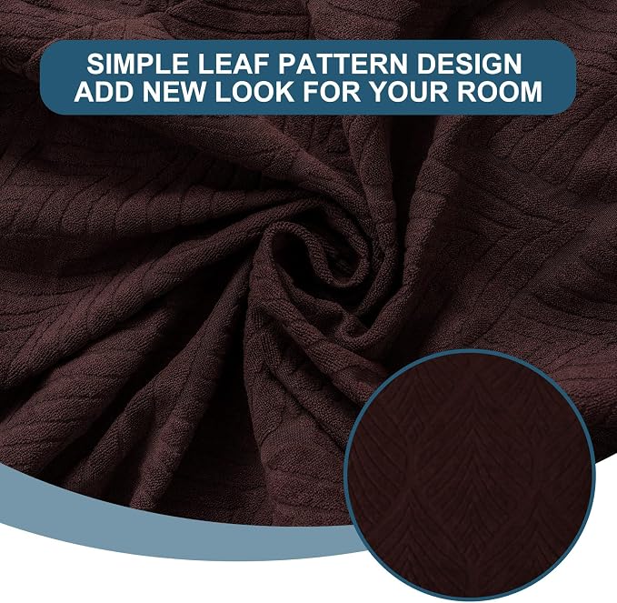 Removable and Washable Seat Covers for Dining Room Chairs Set of 2 - Waterproof Stretch Chair Seat Slipcovers, No Back Covers