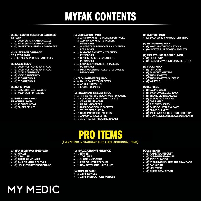 MY MEDIC MyFAK PRO Military IFAK Trauma Kit & First Aid Kit with Tourniquet - HSA FSA Items - Built in USA - Tactical Combat Medical Supplies, Medic Kit, Trauma Pack & Molle Field Operator Bag, Coyote