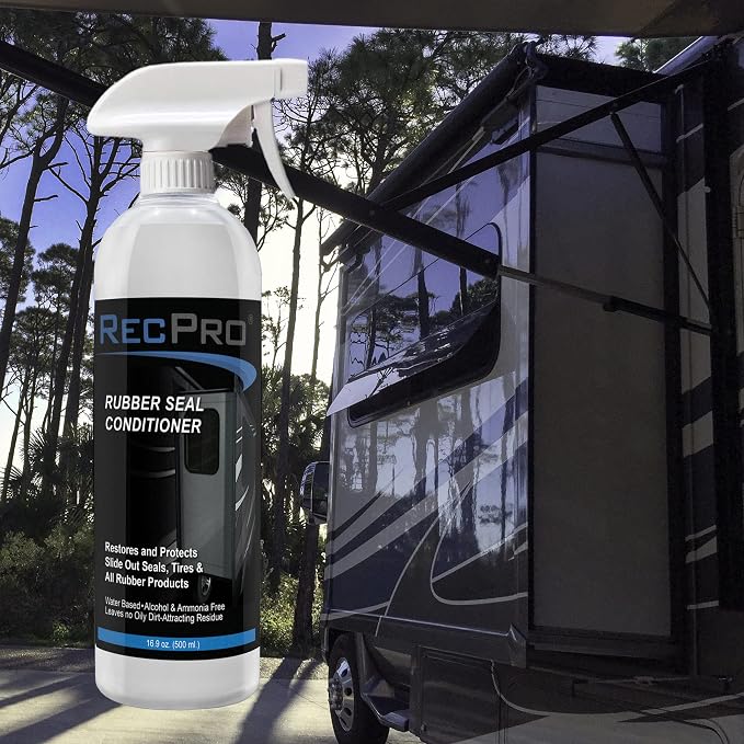 RecPro RV Rubber Seal Conditioner & Protectant with 4 Microfiber Towels