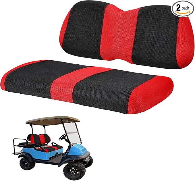 Golf Cart Seat Covers Club Car Dress UP Older Golf Cart Durable Breathable Material Fit for Club Car Precedent OEM Ordinary Seat Cushion Easy to Install