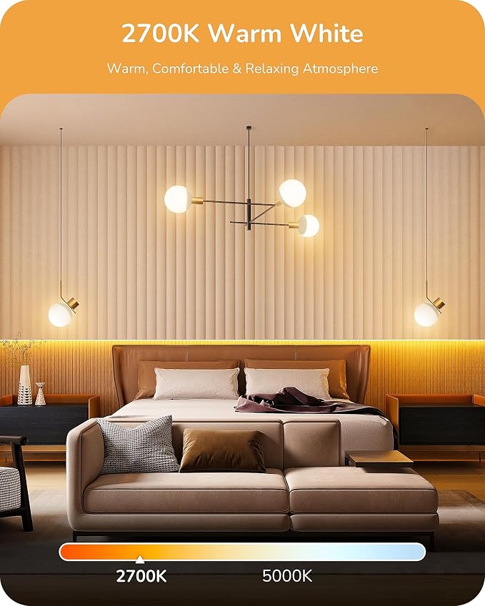 EDISHINE Vanity Light Bulbs, G25 LED Bathroom Light Bulbs, 25 Watt Equivalent Globe Light Bulb, CRI90+ 2700K Warm White 450LM, E26 Base, 4 Pack Non-dimmable, ETL Listed