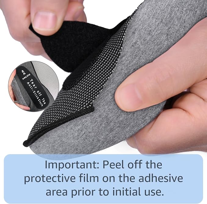 Neck Travel Pillows for Airplanes Memory Foam Neck Comfort Pillow Compact Ergonomic Design Sleeping Essentials for Long Flights Car Rides and Home Use (Grey)