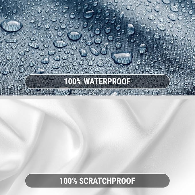 iCarCover 18-Layers Premium Universal Fit Truck Car Cover Waterproof All Weather Sun Rain Snow UV Protection Outdoor Indoor Full Exterior Covers for Automobiles Sedan Hatch Coupe Fit for 202-209 inch
