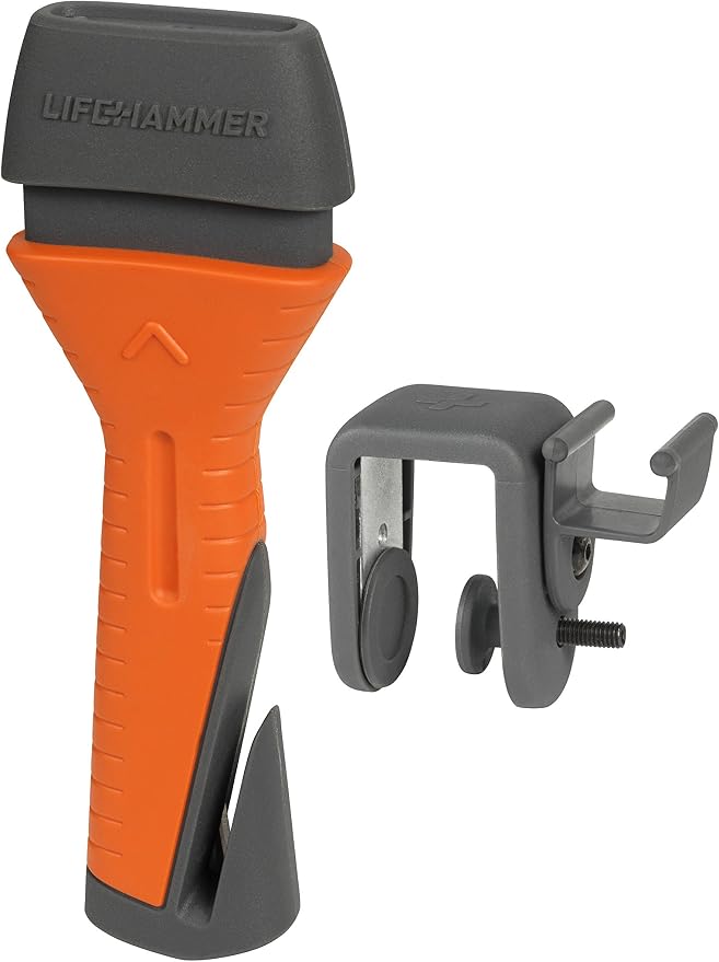 Lifehammer Safety Hammer Evolution - Automatic Emergency Escape and Rescue Hammer With Seatbelt Cutter