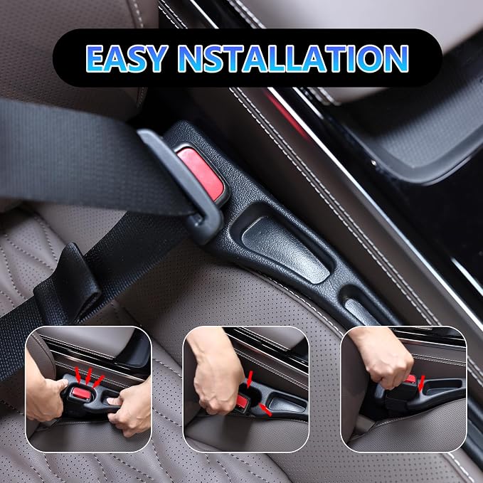 【Compatible with Nissan Sentra】 Seat Gap Filler,No Drop Seat Guard Compatible with Nissan Sentra,Drop Seat Guards for Cars(2Pcs),Emergency Keychain Car Escape Tool(2Pcs)