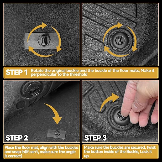 Naibeve Floor Mats for 2003-2009 Toyota 4Runner | All Weather Custom Fit Floor Mats, Cargo Mat, Backrest Mats Interior Protector accessories