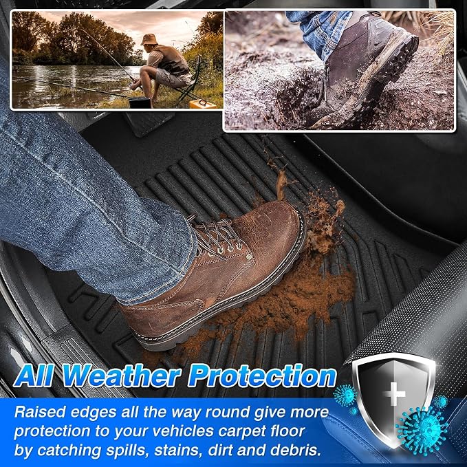 Cartist Floor Mats Fit for Honda CR-V CRV 2023 2024 2025 2026 (Include Hybrid), All Weather Floor Liner for CRV Accessories Heavy Duty