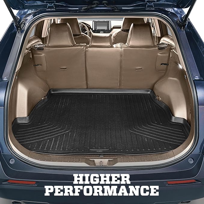 Husky Liners Weatherbeater Cargo Liner | Fits 2022-2026 Nissan Pathfinder & Infiniti QX60 (Fits to Back of 2nd Row - Folds Up & Down w/3rd Row) | Cargo, 1-pc. Black - 25701