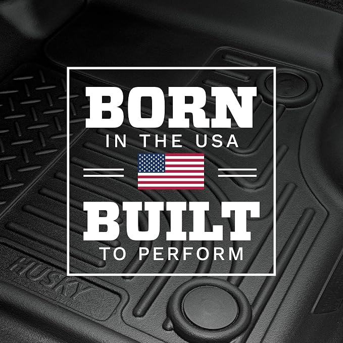Husky Liners Weatherbeater Floor Mats | Fits 2015-2019 Subaru Legacy & Subaru Outback | Front & 2nd Row, 3-pc Black - 99671