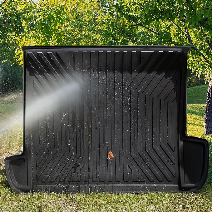 OEDRO Cargo Trunk Liner Floor Mat Compatible with 2010-2024 Toyota 4Runner with 3rd Row Seats, Unique Black TPE All-Weather Guard Cargo Mats