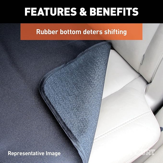 CURT 18521 Seat Defender 58-Inch x 63-Inch Black Waterproof Universal Extra-Large Bench Truck Seat Cover Protector