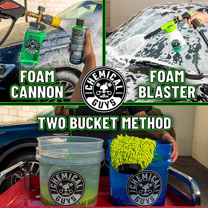 Chemical Guys, Honeydew Snow Foam Car Wash Soap for Foam Cannons, 64 oz | High-foaming pH-balanced suds for cannons, guns or buckets, gentle on wax and coatings, fresh honeydew scent