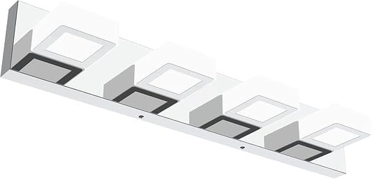 Ralbay LED Modern Vanity Light Bathroom Vanity Lights Over Mirror Acrylic Bathroom Wall Light Fixtures Cool White 6000K