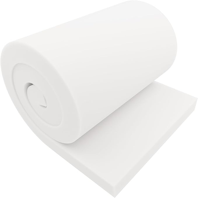 GoTo Foam 2" Height x 24" Width x 72" Length 43ILD (Firm) Upholstery Cushion Made in USA
