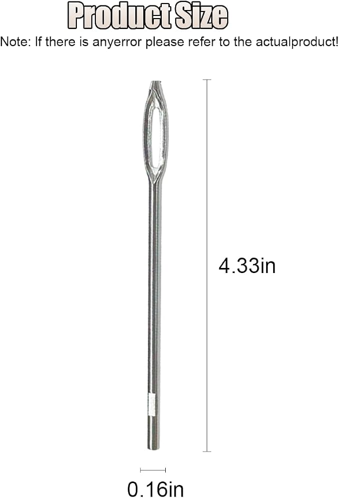 ZIMISI Car Tire Repair Tool, 4.33'' Flat Metal Split Eye Needles, T-Handle Car Tire Plug Kit, Heavy Duty Tire Puncture Spikes, Tire Patch Repair Tool for Cars, Motorcycles, Trucks (10PCS)