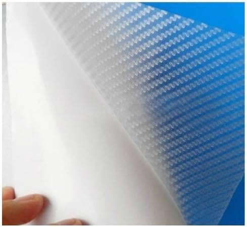 VViViD Clear Transparent Dry Carbon Fibre Vinyl Wrap Twill Weave Adhesive Film DIY Roll (15ft x 5ft)