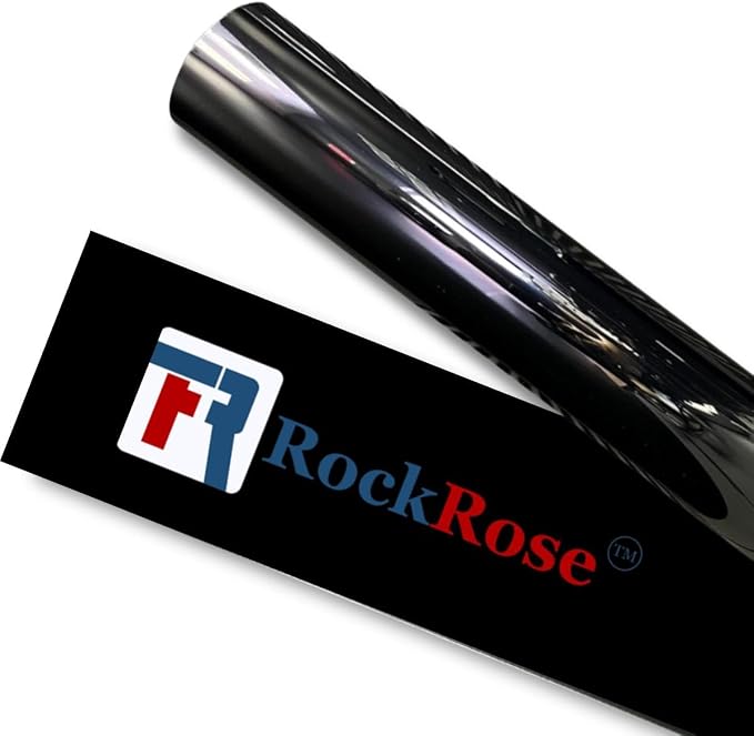 RockRose 5% Nano Ceramic Car Window Tint 40 in x 25FT 2PLY Privacy Film Heat Block, 99% UVR, and 85% IRR Block for Auto or Home Strong Adhesive, Easy Shrink, Plotter Friendly - Charcoal