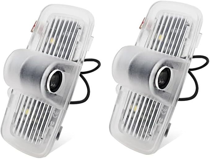 2 Pcs Passport Car LED Projector Door Shadow Light Welcome Light Laser Emblem Logo Lamps Kit Puddle Lights LED Courtesy Step Lights Ground Lamp HD Kit Replacement for Passport 2019-2021