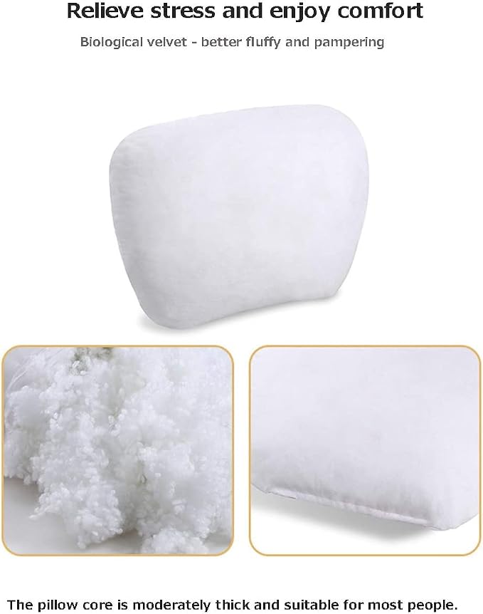 2Pcs Super Soft Car Headrest Pillow, with Adjustable Strap & Breathable Removable Cover, Balance Neck Pillow Designed to Relieve Neck Pain and Muscle Tension (Reddish Brown)