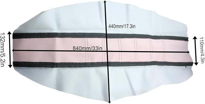 Motorcycle Universal Seat Cover Non-Slip Suitable Rubber Striped Seat Covers Soft For KX60 KX65 KX80 KX85 KX100 KX125 KX250 KX250F KX250R KX300 KX400 Dirt Pit Bike Motocross Off Road Motorbike