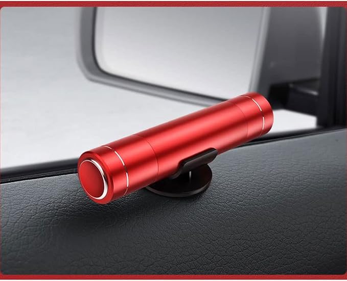 HHXS Car Safety Hammer Emergency Escape Tool One Second Window Breaker Seatbelt Cutter Car Glass Breaker Life-Saving Emergency Artifact-(Red)