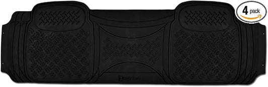 Zento Deals Car Floor Mat -Heavy Duty Weather Protection Mats (Black - 1pcs Car Diamond Floor Mat)
