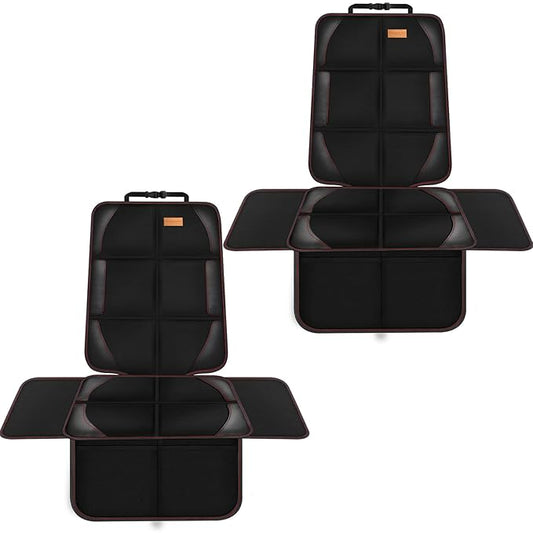 Bacgnyer Car Seat Protector, 2 Pack of Seat Protectors, Thickest Padded 600D Fabric Padding, Waterproof, Durable, Anti Slip Backing, Child Seat Protection, Suitable for Babies, Toddlers, Children