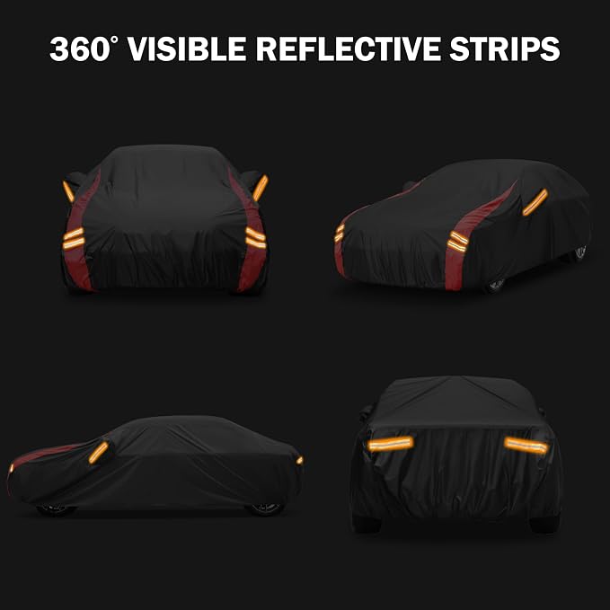 Car Cover Outdoor Automobiles Waterproof All Weater Truck Cover for Chevy Silverado, GMC Sierra, Ford F150/F 150 Heavy Duty Outdoor Pickup Cover Snow Uv Sun Protection