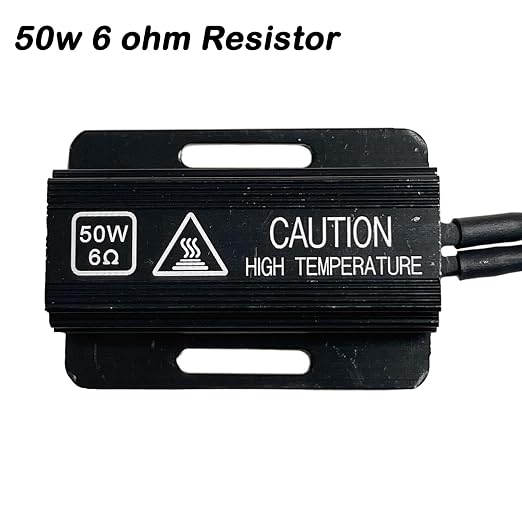 H13 9008 LED Load Resistor Adapter 50W 6Ohm Upgraded Canbus Decoder Fix Headlights Fog Light Error Code Anti-Flicker Wiring Relay Harness