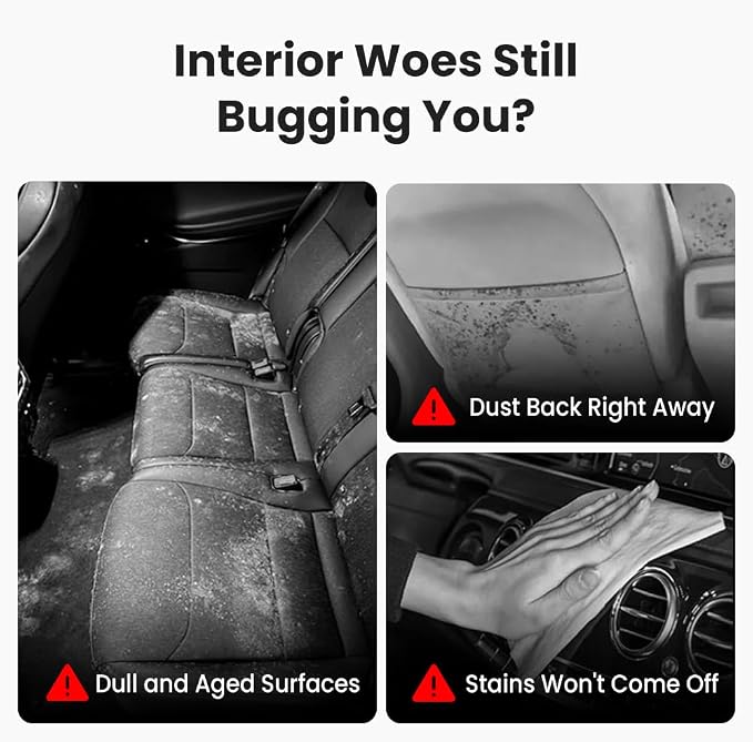 Polishing Cleaner Car Interior, 2026 Upgrade Car Interior Cleaner Spray, All Purpose Car Interior Detailer Cleaner for Dashboards, Seats, Leather, Plastic (3PCS)