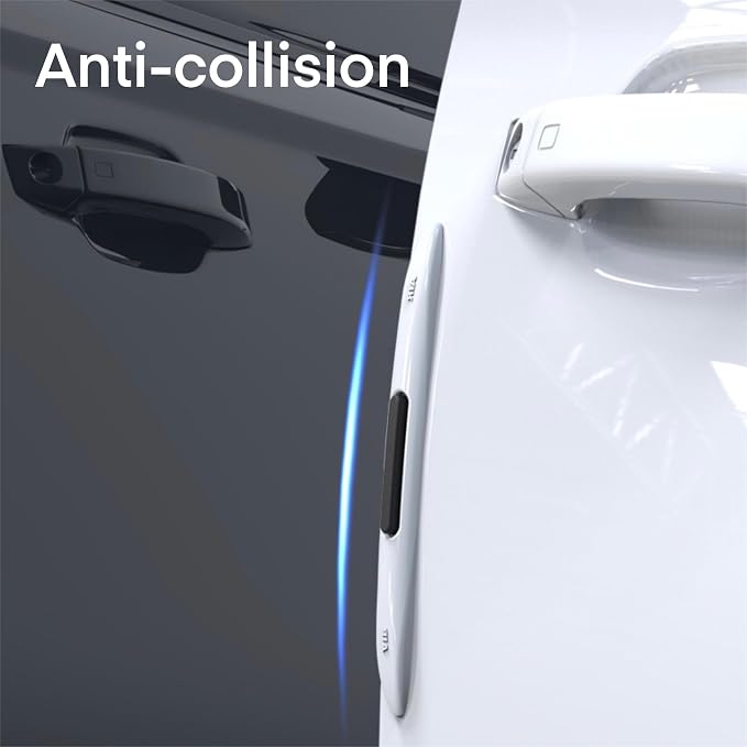 4PCS Car Door Edge Guard Protectors, Silicone Auto Body Protector Trim Guard Universal Anti-Collision Car Protector Strips for Truck SUV Vehicle Sedans