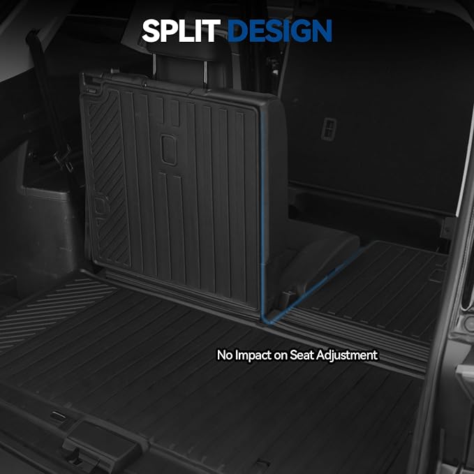 Custom Fit Floor Mats for 2020-2025 2026 Toyota Highlander | All Weather TPE Floor Liners with Trunk Mat | Odorless Interior Accessories