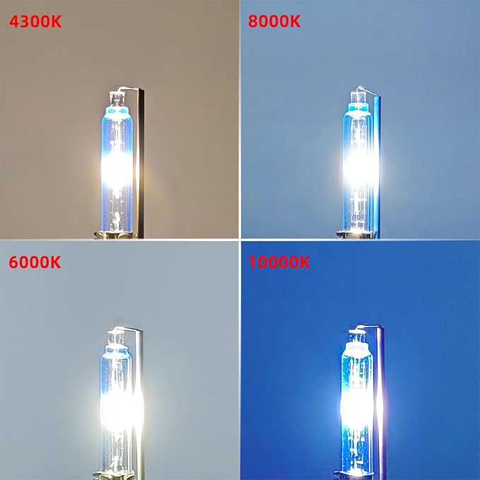Sinoparcel D2S Xenon HID Headlight Bulbs - 8000K 35W High Low Beam 66240 85122UB 66040, etc Replacement Lights - Pack of 2