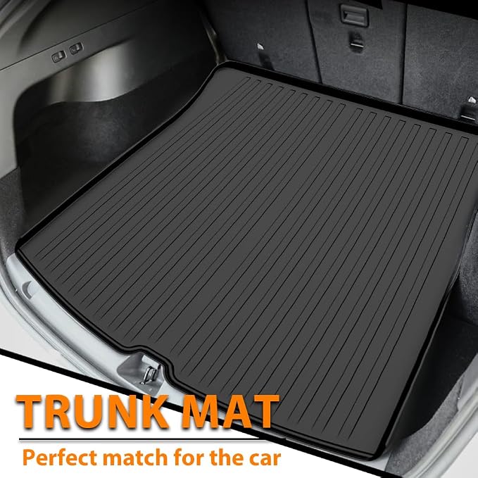 G-PLUS Floor Mats Cargo Liner Compatible with Hyundai Santa Fe 2017 | All Weather Protection,Non-Slip,Custom Fit Floor Cargo Liner,TPE Full Coverage,Black,4PCS