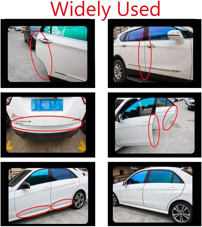 ESUPPORT U Shape Car Door Moulding Protector Strip Edge Guard Trim Seal | 16ft 5M U Shape Auto Rubber Protect Stripping Anti-Scratch Anti-Collision Guards Black