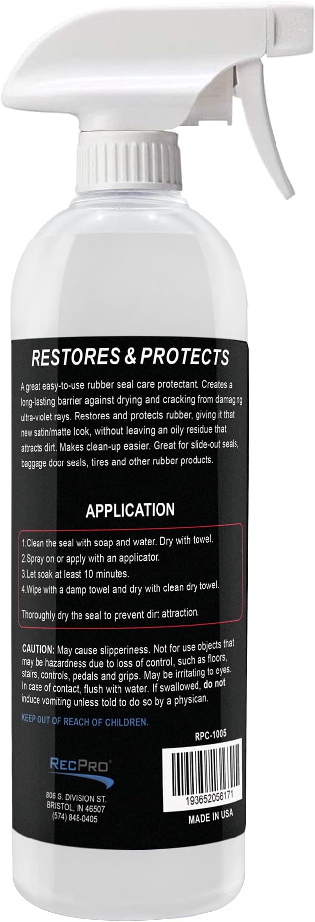 RecPro RV Rubber Seal Conditioner and Protectant | 16.9 oz (Rubber Seal Conditioner Only)