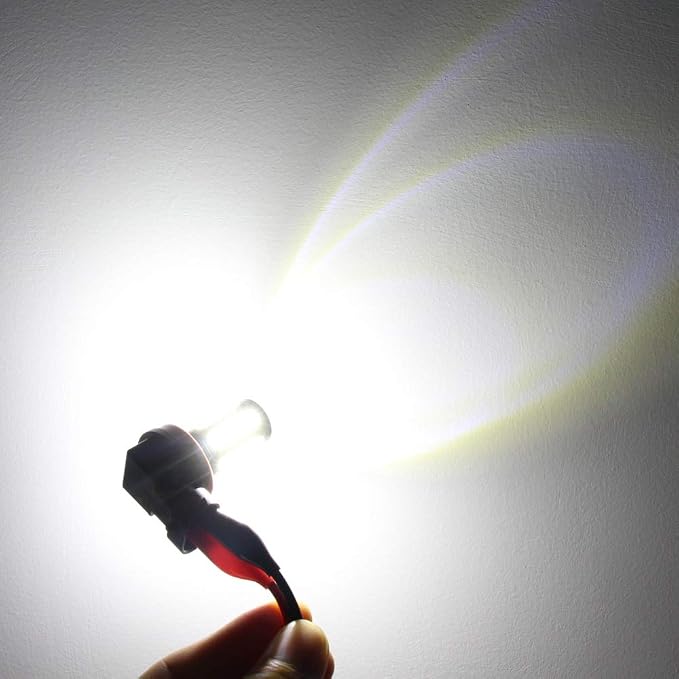 Alla Lighting Super Bright HB4 9006 LED Fog Light Bulbs, 6000K Xenon White 2800Lms Auto 12V Fog Lamps Replacement 5730 33-SMD LEDs