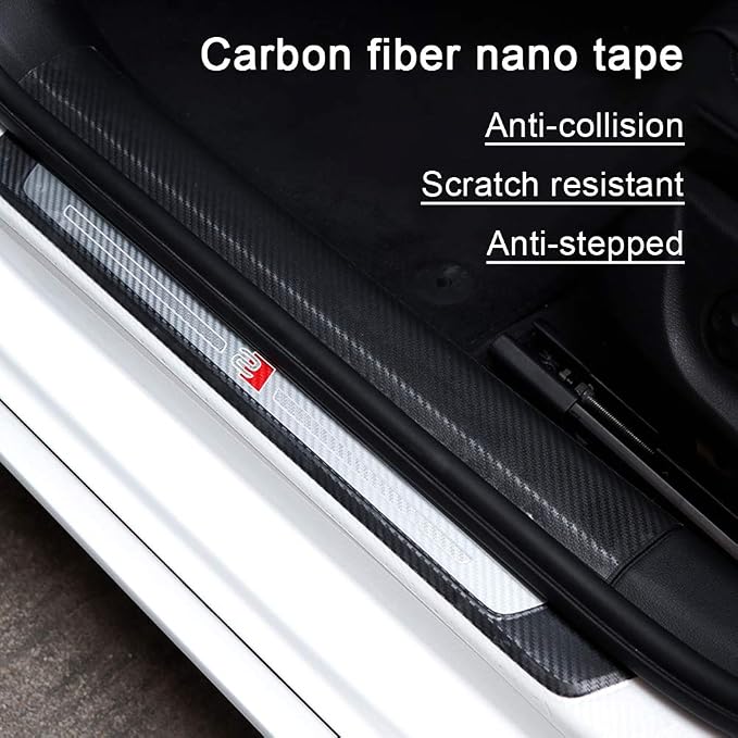 Storystore Car Door Edge Guards, 2In x 33Ft Door Sill Guard Protector, Anti-Scratch Adhesive Tape, Automotive Anti-Collision Strip for Car Door Edge/Front and Rear Bumper/Door Sill Protector