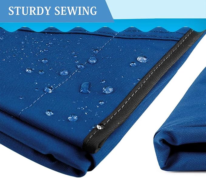 Boat Center Console Cover Large Size 600D Heavy Duty Waterproof Oxford Blue