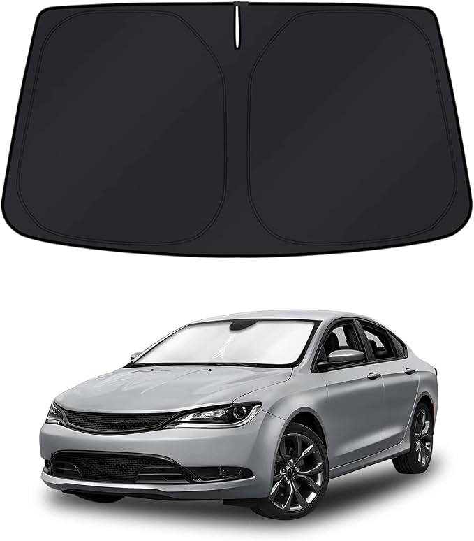 KUST Windshield Sun Shade for Chrysler 200 2011-2018 Window Accessories Shade Sun Cover Foldable Block UV Rays Keep Car Cooler