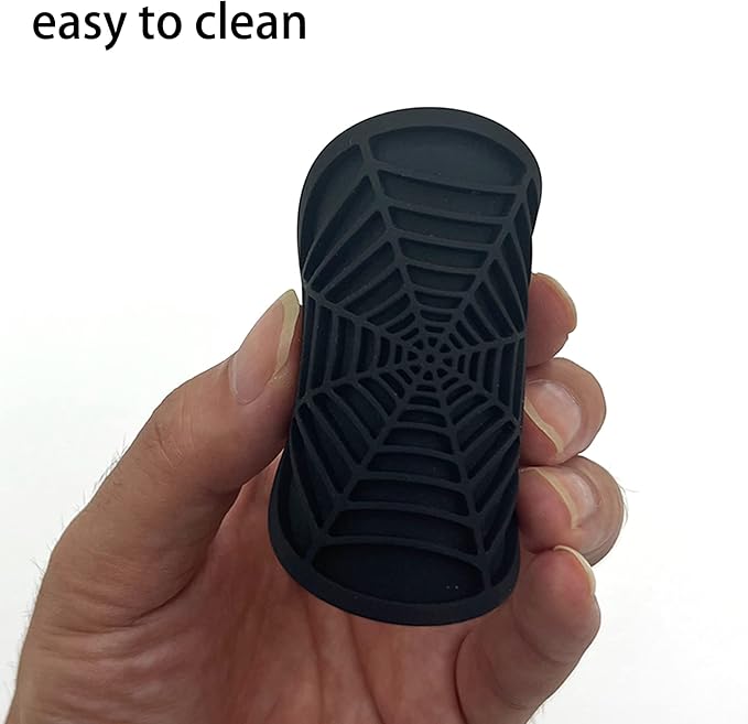 Car Cup Holder Coaster, 2 Pack Universal Auto Anti Slip Cup Holder Insert Ornaments Coaster, Durable, Suitable for Most Car Interior Accessories (Black-Spider Web)