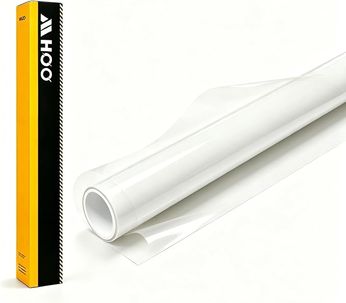 MHOO Car Premium TPH Clear Paint Protection Vinyl Film 7.5Mil Paint Protection Film Gloss Clear Self Healing Auto Bra Vinyl Wrap Invisible Scratches Car wrap (TPH7.5 Mils High-Gloss, 5X6ft)