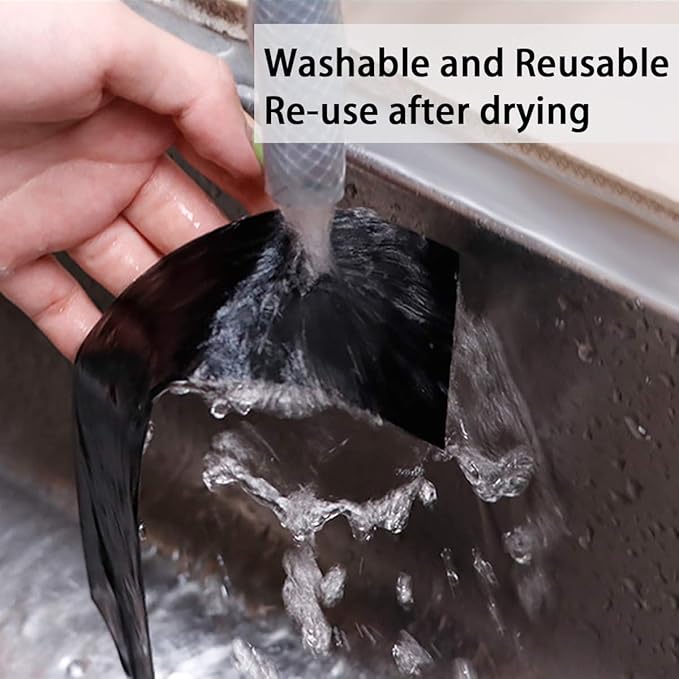DGSL Car Door Edge Guards Door Sill Protector, 2.7In x 16.4Ft 5D Carbon Fiber Car Wrap Film, Vinyl Automotive Wrap Film Anti-Collision Fits for Most Car (Black)