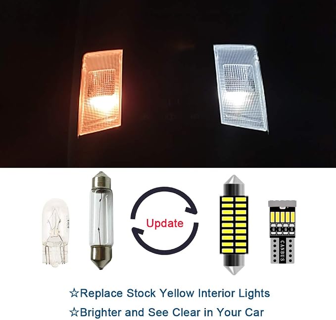 AWALITED 21pcs Chevy Tahoe/Suburban Interior LED Lights Kit Super Bright LED Map Dome Light Bulbs Replacement for 2000 2001 2002 2003 2004 2005 2006 Chevy Tahoe/Suburban all models