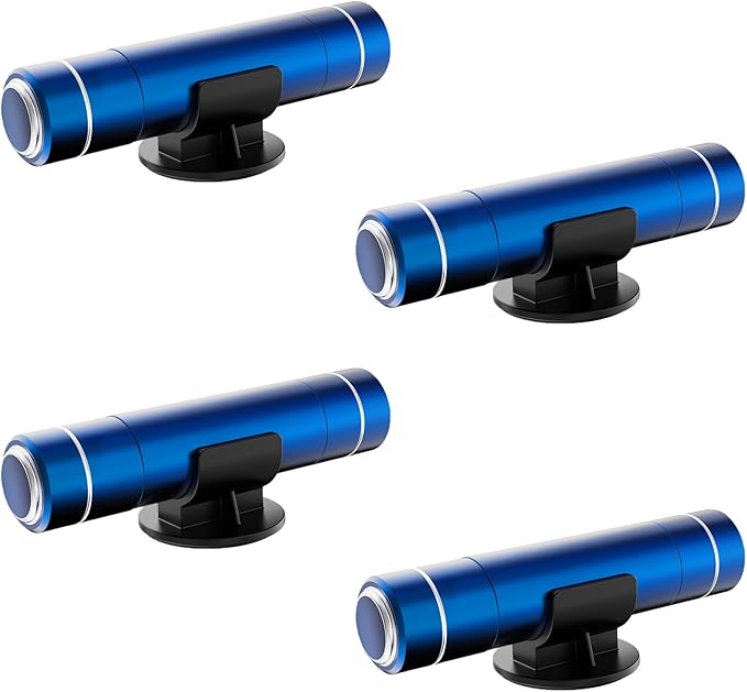 HHXS Car Glass Breaker and Seatbelt Cutter 4 Pack,Car Window Breaker Tool,Portable Car Safety Hammer Escape Hammer with Tempered Glass Sample Universal Safe Hammer Emergency Hammer for Car(Blue)